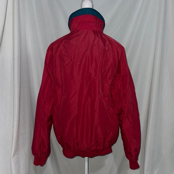 mens vintage red Columbia Sportswear Company full zip up fleece lined jacket - Picture 2 of 4